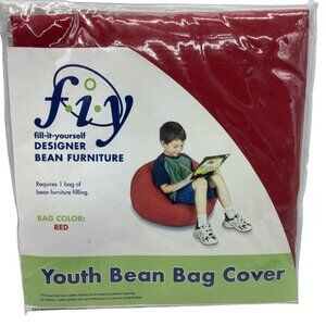 Ace Bayou Youth Kid Bean Bag Cover Red Fill It Yourself Comfy Furniture
